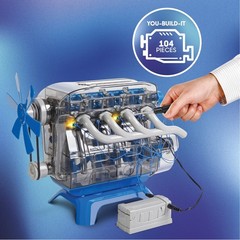 Discovery Mindblown Model Engine Building Kit 4 Cylinder Combustion STEM – NEW™