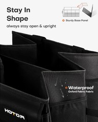 HOTOR Car Trunk Organizer – Foldable, Durable Storage for SUVs, Sedans & Trucks