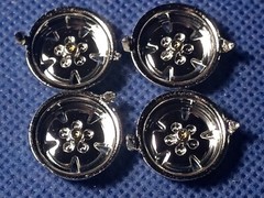 🌟 FAT 5 Spoke Wheels 1971 Mustang 1:25 Scale 1000s Model Car Parts 4 Sale AMT