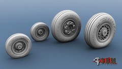 1:48 Resin Wheels Landing Gear for F 14D Tomcat Kinetic K48078