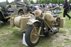 1/35 German motorcycle BMW R75 with Sidecar WWII Italeri 0315 Plastic Model kit