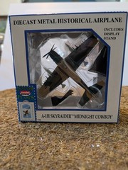 Model Power Postage Stamp A – 1H Skyraider Die cast model with Stand