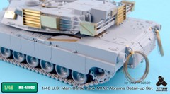 Tetra Model ME48002 1/48 US M1A2 Abrams MBT Detail Up Set for Tamiya 32592