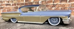 Resin 22 In. Raceline Desperado Wheels, W One In. Whitewalls,1/24 Scale,1/25