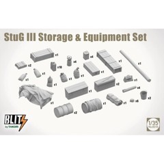 Takom #8018 1/35 StuG III STORAGE & EQUIPMENT SET-Not included tank