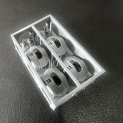 3D Printed 1/350/400 /700 Battleship Type 89 127mm 40-caliber Gun Unpainted 4pc