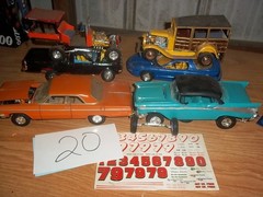 Model Car Junkyard/Parts Lot Salvage Built Plastic Models #20