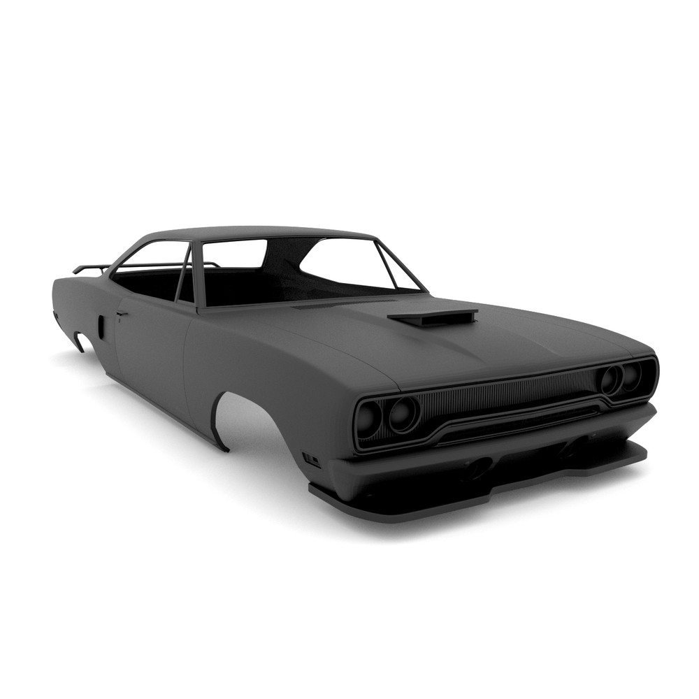 1/25 Scale Resin 1970 Custom Plymouth Road Runner Body 3D Printed