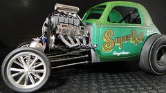 Hot Rod w Ford 1966 V8 Custom Built Dream Dragster Race Car Metal Body Model