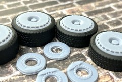 Resin 20 Inch: “Porsche TurboFan”Model car Wheels/Tires 1/24 1/25 scale