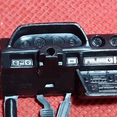 Dashboard 1982 Datsun 280 ZX Turbo 1:25 scale model car part AMT