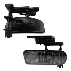 Fog Lights Compatible with 1999-2002 Chevy 1999-2006 Silverado-Smoked Lens