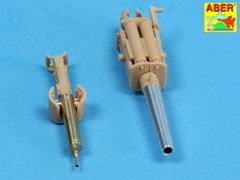 Aber 1/35 German 57mm Cannon and 6 MGs for A7V WWI Tank 35 L-164′