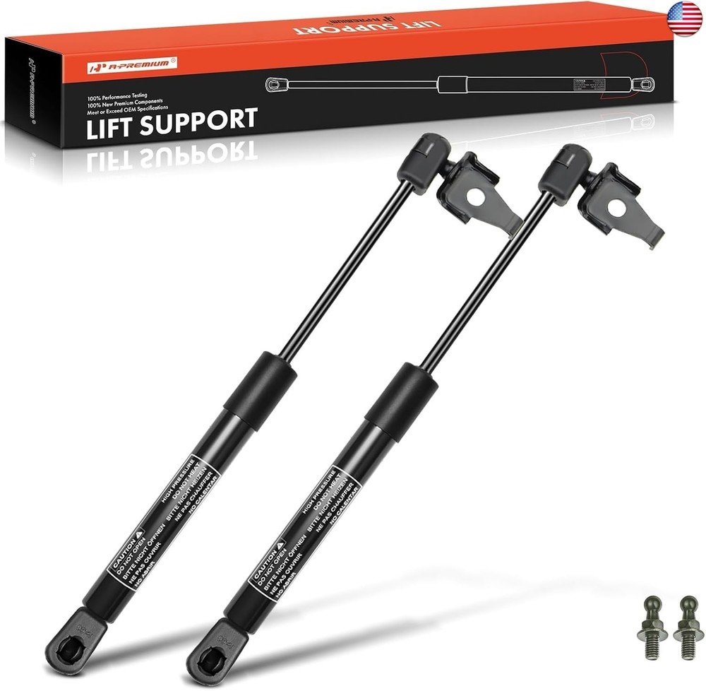 A-Premium Front Hood Struts Lift Supports Shocks Compatible with Compatible