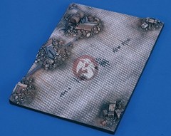 Verlinden 1/48 Ruined City Street Section Armor Display Base [Diorama] 2399