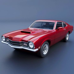 ABS Like Resin 3D Printed 1971 Mercury Comet Model in 1/25