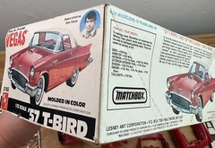 1979 Vintage AMT ’57 T-BIRD From Tv Series VEGAS #3105 1:25 Partially Built