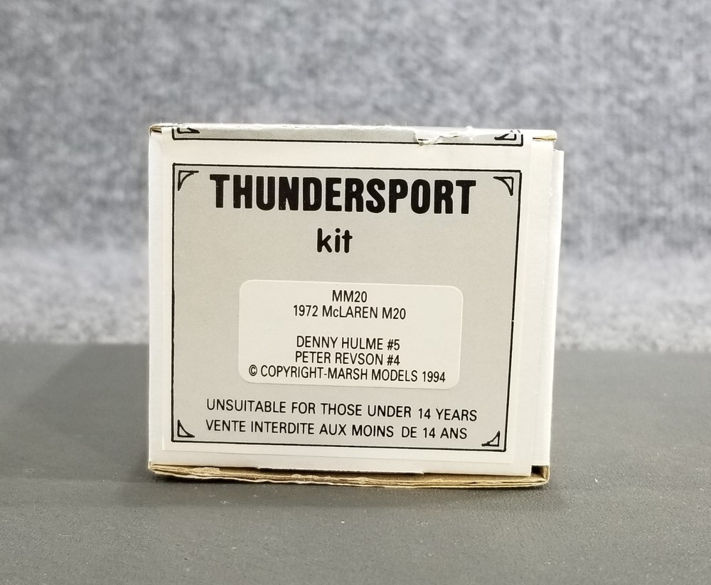 Marsh Models 1/43 Scale Kit MM20 1972 McLaren M20 Thundersport Made in England