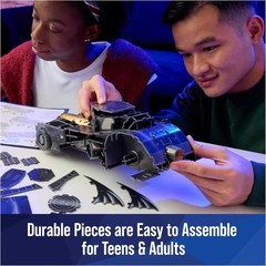 Retro Batmobile 3D Model Kit, DC Batman Collectible Puzzle, Desk Decor, 202 Pcs