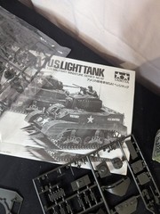 Vintage Dodge Staff car Military jeep kit & M5A1 US Light tank 1:35 miniature
