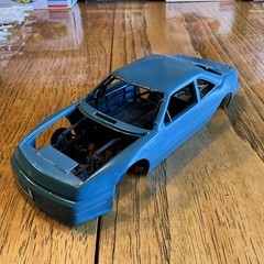 Built Model Car, 1990 Monogram Stock Car STARTED, INCOMPLETE, MODIFIED For Parts