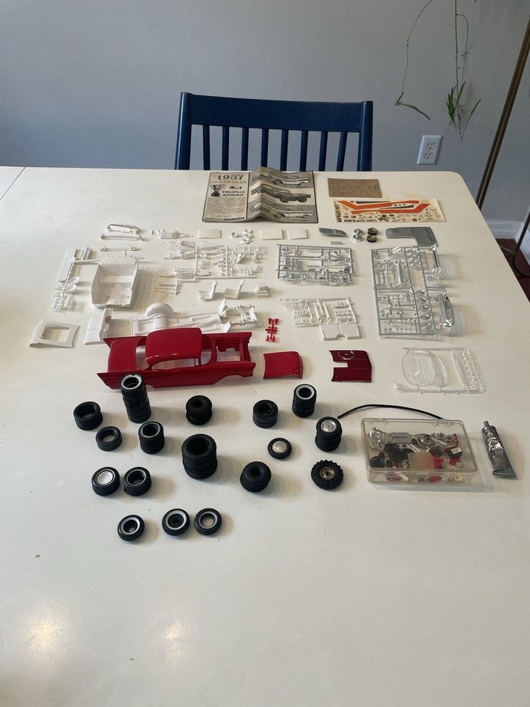 1957 Chevrolet 2 DR Hardtop 3 in 1 T-757-200 Kit Partial build – As Is