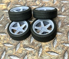 Resin 21/20 Inch: “Dodge Demon” Model car Wheels/Tires 1/24 scale