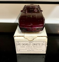 🏁 AMT ERTL 1995 Chevrolet Corvette ZR-1 Dealer Promo Dark Purple Metallic 🏁