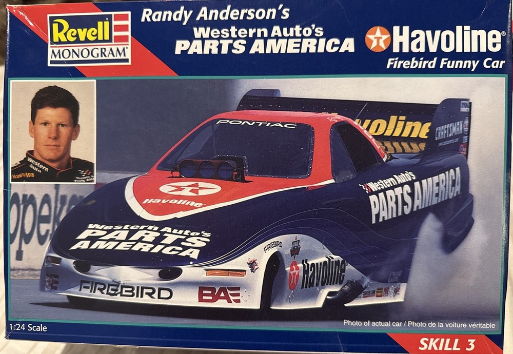 Revell Randy Anderson’s Texaco Havoline Firebird Funny Car Western Auto NEW NIB