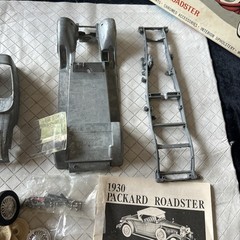 Vintage Hubley Metal Model Car Kit 1930 Packard Roadster no. 4860-500 Parts