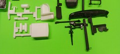 Mack DM800 Heavy Duty 1/25 MPC Cab Body Interior Tub Dash Chrome Detail Parts