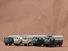 1/144 U.S. Logistics Tactical Truck Static Finished Colored Model 3D Printed