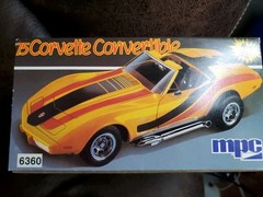 VINTAGE/NEW, MPC (1984) 1975 CORVETTE CONVERTIBLE, #6360-11EO, ERTL, USA
