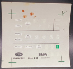 Testors/Italeri | No. 825 | 1:35 BMW R75 Motorcycle Decals