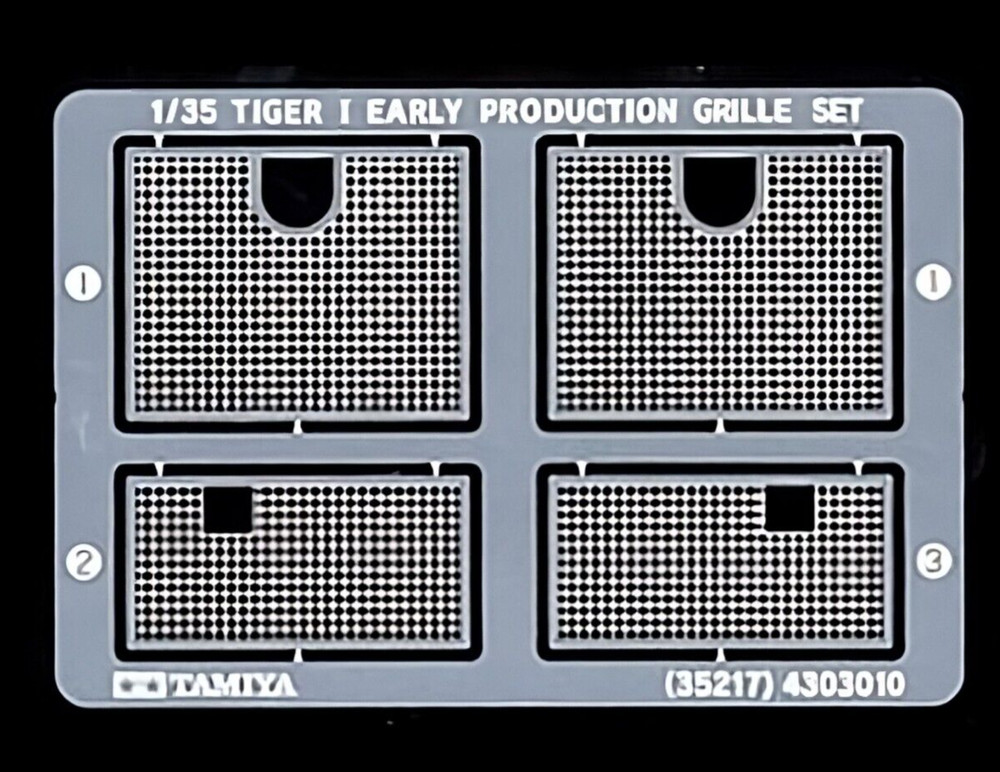 Tamiya 35217 1/35 Tiger I Early Prod. Photo-Etched Grille Set