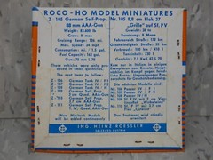 Roco Minitanks (NEW) 1/87 WWII German Grille 10 88mm AAA SP Gun Tank Lot #6504K