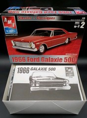 AMT Ertl 1/25 Scale 1966 Ford Galaxie 500 Model Car Kit New Open Box Complete