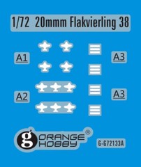 Orange Hobby G72-200 1/72 German 20mm Flakvierling 38