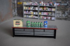 1/18 Scale Castrol GTX Green oil product Diorama shop items