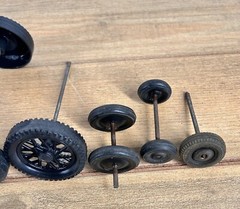 Vintage Antqiue Lot Of Toy Wheels 16 Pcs Various Sizes
