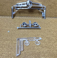 1949- 1950 Ford Coupe STOCK GRILLE & HEADLIGHTS 1:25 AMT NEW Model PARTS