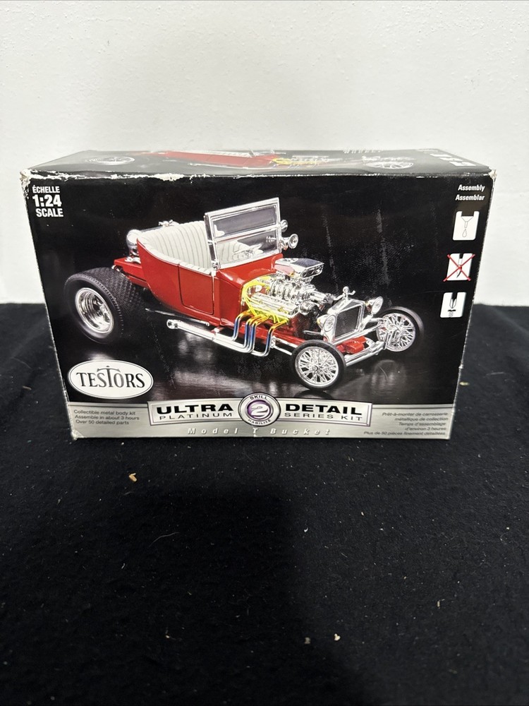 Testors T Bucket Ultra Detail Platinum Series Kit 460045 1:24 Sealed Content Red