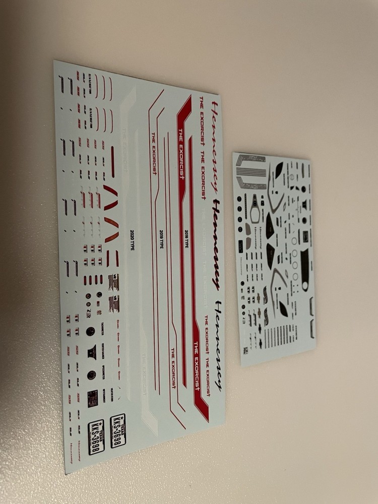 2017 Chevrolet Camaro Hennessey “The Exorcist” 1/25 Model Car Decals