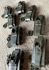 Lot of 8 Roco Minitanks German Sd Kfz 234 Puma Armored Car WWII 1:87 HO Austria