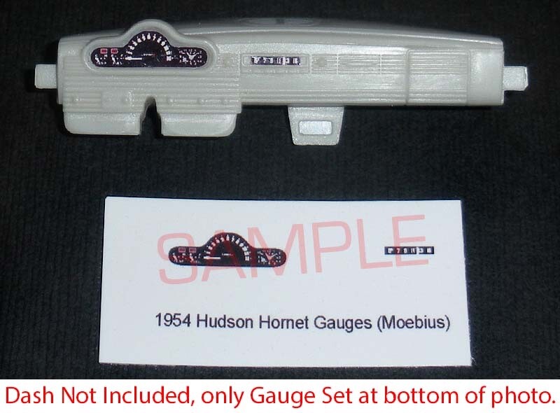 1954 HUDSON HORNET SPECIAL AND CLUB COUPE GAUGES – 1/25 scale MOEBIUS KITS -READ