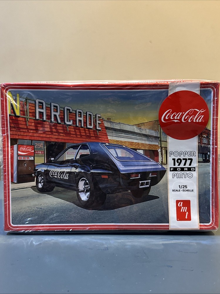AMT 1/25 SCALE 1977 Ford Pinto Popper Coca Cola Model Kit Open Box/Sealed Parts