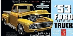🔥CHROME LAKES PIPES – 53 FORD PICK UP TRUCK – AMT 882 MODEL CAR KIT PARTS LOT🔥