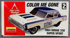 1:25 Lindberg 72156 Color Me Gone 1964 Dodge 330 Super Sport Car Kit PM0908