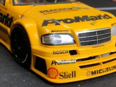 Pre-built AS-IS Unbranded Plastic Model Kit MERCEDES-BENZ AMG PROMARKT Yellow