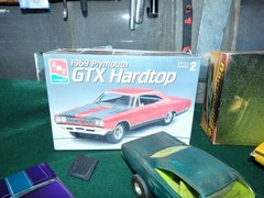 Vintage Lot 6 Built 1:24 Scale Model Car Kits Junkyard Lot Dodge Mopar GTX Charg